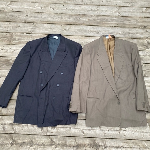 LOT OF 2 Vintage 100% Wool Giorgio Armani Jackets - Picture 2 of 15